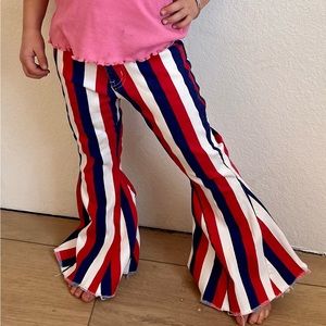 NEW Red White & Blue Girls’ Bellbottom Jeans